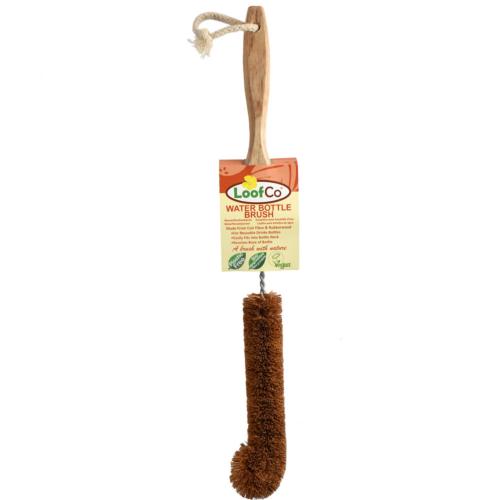 LoofCo water bottle brush with coir fibre, biodegradable, ecofriendly