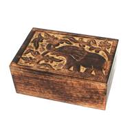 Mango wood box 15.5x10x6.5cm
