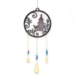 Metal Chime Christmas Scene