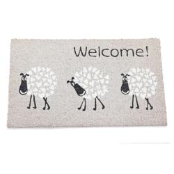 Doormat / Rug Coconut Coir Welcome Sheep 60 x 40cm