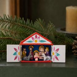 Mini Traditional Ceramic Nativity Scene 4.1 × 1 × 3.6 cm