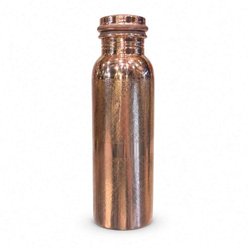 Copper water bottle, engraved, 900ml