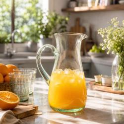Handcrafted Recycled Glass Jug 1.3 Litre