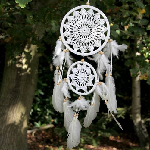 Dreamcatcher crochet 2-tier 60cm length