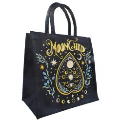 Jute Shopping Bag, Moon Child 30x30cm