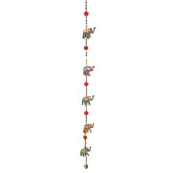 Elephant Hanging Bell Mobile Recycled Plastic 80cm length