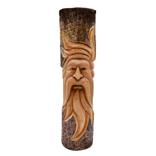 Green Man jempinis wood carving 50cm