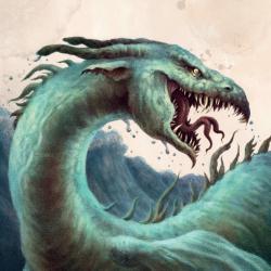 Greetings Card, Morgawr Folklore, 16x16cm