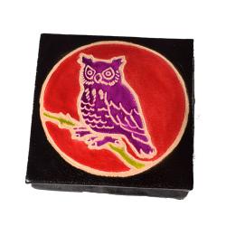 Leather coin purse owl