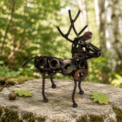 Recycled Metal Stag Ornament