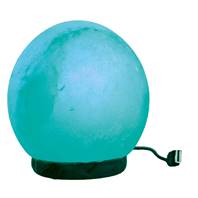 Salt lamp sphere, colour changing approx 10x9cm
