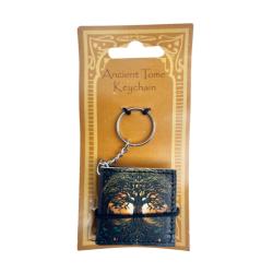 Keyring / Chain Notebook Ancient Tome Tree of Life Dark 5.5 x 5cm