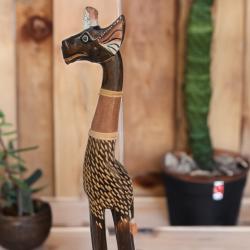 Giraffe Albesia Wood 60cm height