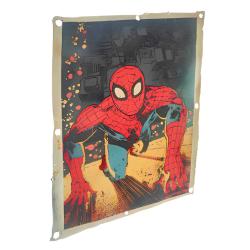 Recycled Metal Drum Spider-Man Wall Plaque