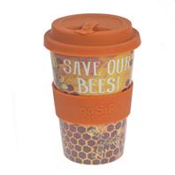 Reusable travel cup, biodegradable, save our bees
