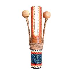 Handcrafted Bamboo Clacker – Aboriginal-Inspired Dot Art (Set of 20)