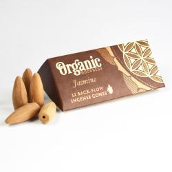 Organic Goodness Jasmine 12 Back-Flow Incense Cones set of 6