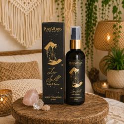 Aura Cleansing Spray Esoteric Love Spell, Rose and Peony