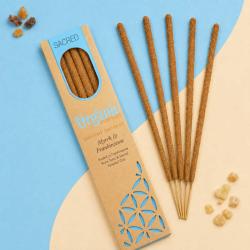 Smudge Incense Organic Goodness Sacred Myrrh Frankincense x6