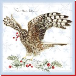 Christmas card, Hen harrier