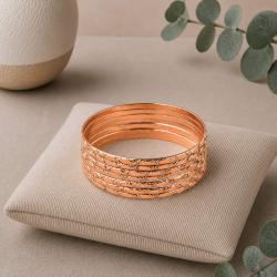 Bangle Bracelet Copper Plated 7-Strand