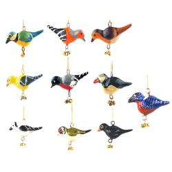 Hanging Bird Decorations 6 x 10 Designs, Recycled Plastic