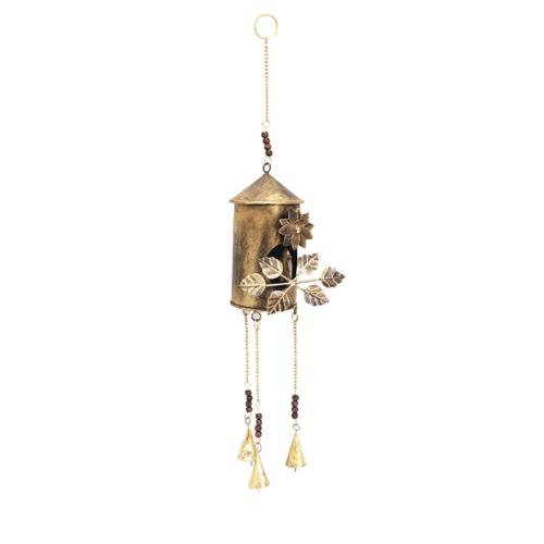 Bird House Metal Wind Chime with 3 Bells