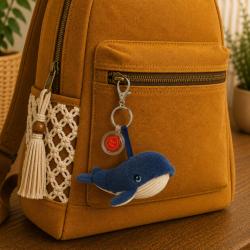 Bag Charm Whale - Recycled Plastic