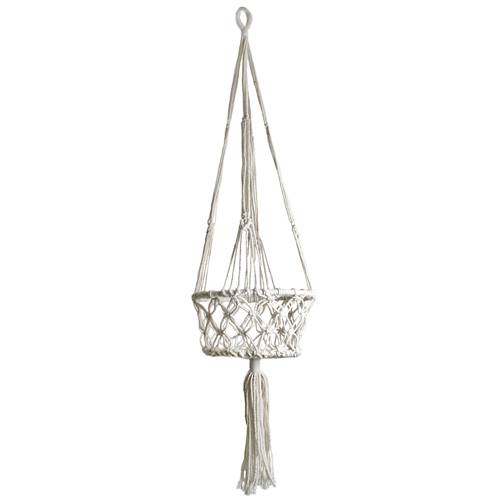 Hanging basket crochet 22cm diam 95cm length