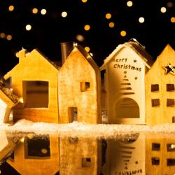 Christmas card, Winter Village