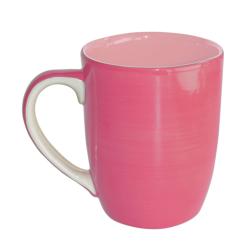 Pink hand-painted Mug, 11 x 8.5 cm