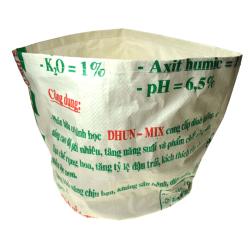 White planter made from recycled fertiliser bags, 25 x 25 cm