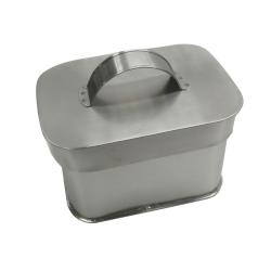 Lunch box or storage box stainless steel 15x10.5x12cm