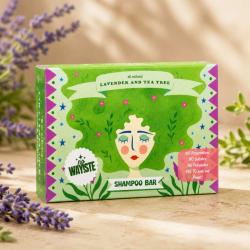 NO WAY!STE Solid Shampoo Bar Lavender and Tea Tree 95g