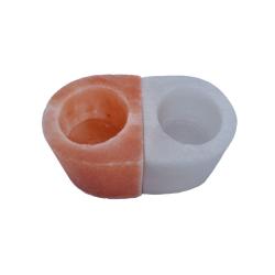 Himalayan salt t-lite holder double, yin yang