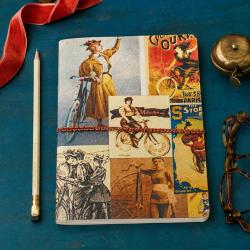 Notebook with Handmade Paper, Road Queen 15.5 x 20.5cm