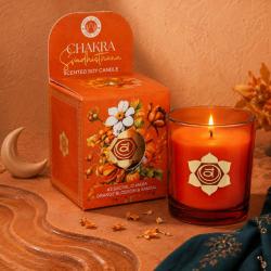 Scented Candle Chakra Mantra Svadhisthana Balancing - Sacral