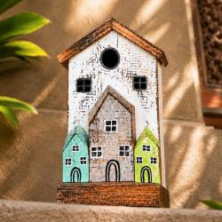 Village Decorative Ornament Driftwood 26cm height