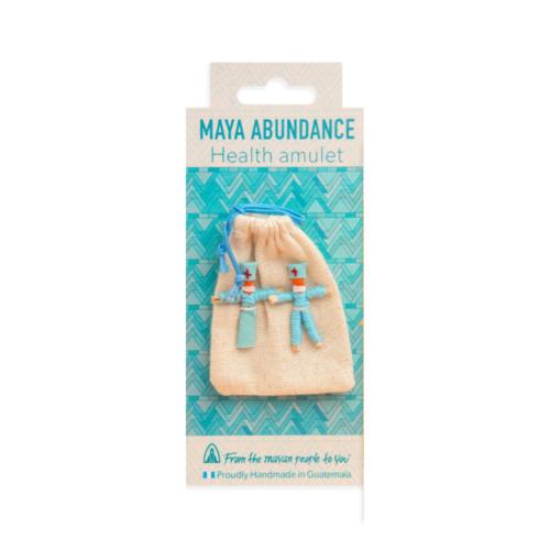 Worry Dolls in Bag on Card, Maya Abundance Health Amulet