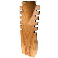 Necklace holder with slats, natural colour, 40cm ht