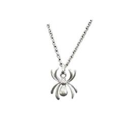 Pendant Necklace Silver Colour Spider