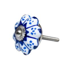 Ceramic door knob, flower shape, assorted