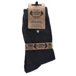 Socks Recycled Cotton / Polyester Dark Grey With Diamonds Shoe Size UK 7-11 Mens