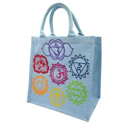 Jute shopping bag, Chakra 30x30cm