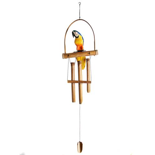 Parrot bamboo windchime, 105cm