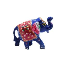 Blue Elephant Ornament Recycled Plastic 8 × 3 × 5.5cm