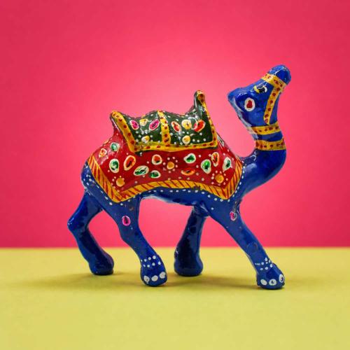 Blue Camel Ornament Recycled Plastic 9 × 3 × 9cm