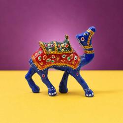 Blue Camel Ornament Recycled Plastic 7 × 2.5 × 7cm