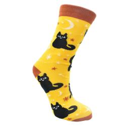 3 Pairs Bamboo Socks Cats UK 3-7 Womens