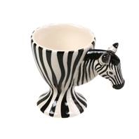 Ceramic eggcup, zebra